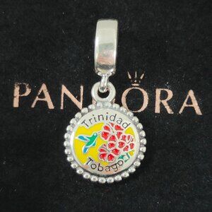 Pandora Trinidad and Tobago Animal Scarlet Ibis Dangle Charm S925 Silver